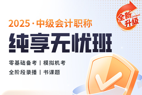 2025中级会计职称纯享无忧班