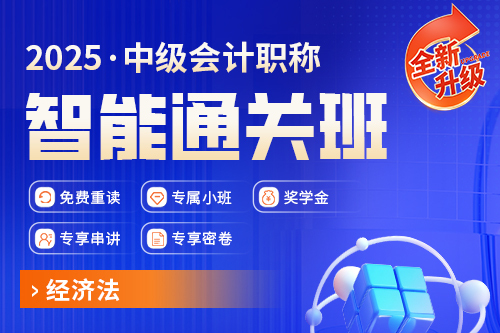 2025年中级会计职称智能通关班（经济法）
