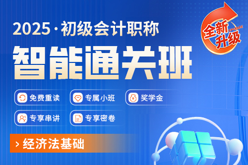 2025年初级会计职称智能通关班（经济法基础）