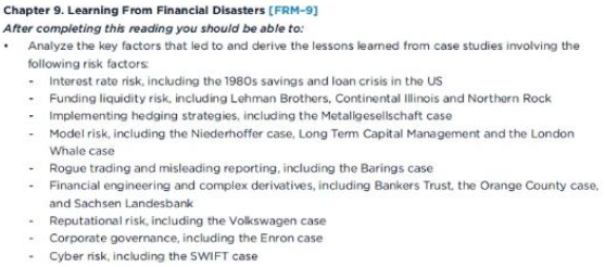 2023年FRM考試大綱