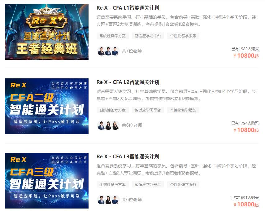 CFA一二三級試聽課