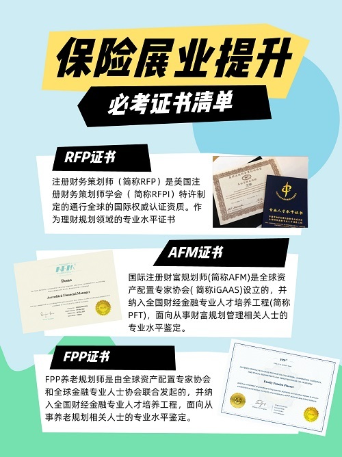 保險必考證書清單