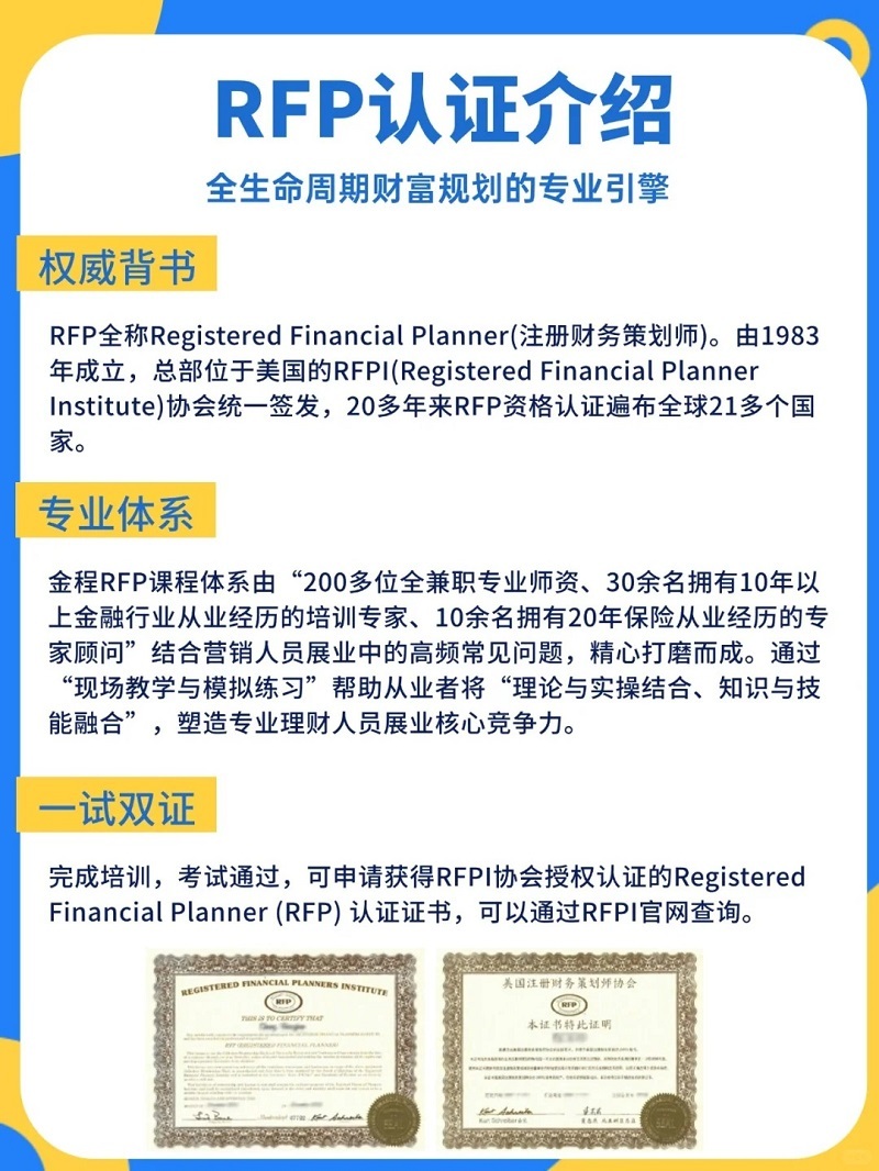 RFP認(rèn)證介紹