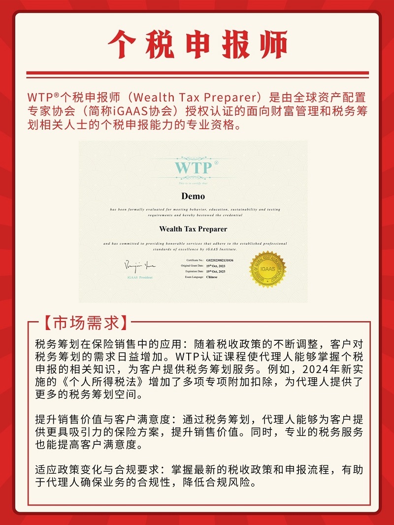 WTP個稅申報師介紹