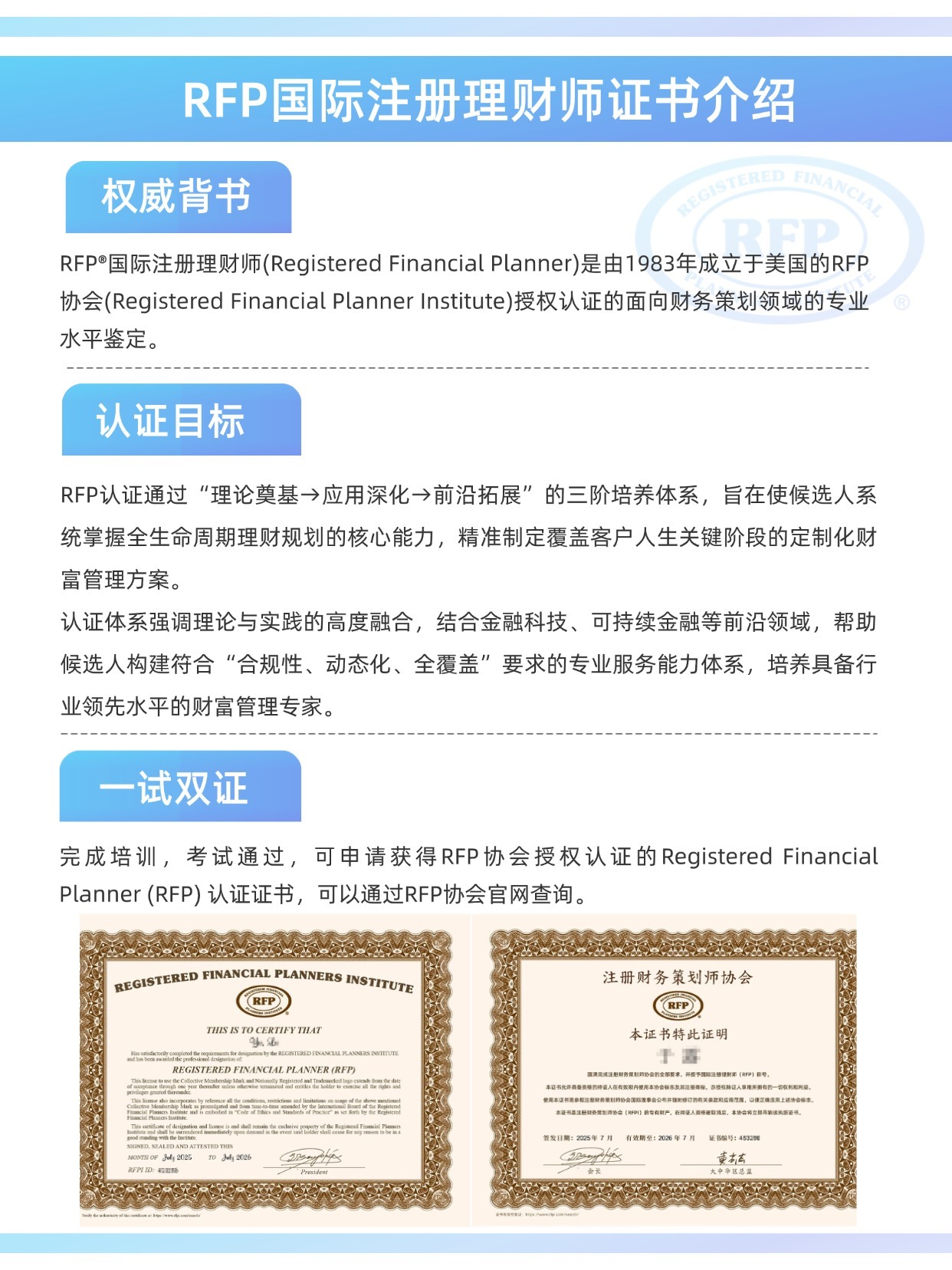 RFP證書介紹