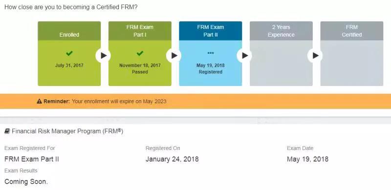 FRM成績(jī)查詢(xún)