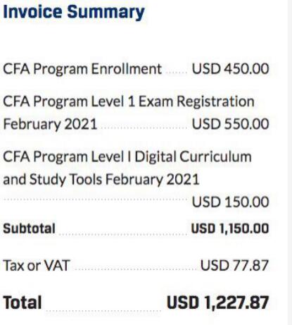 CFA機(jī)考考試費(fèi)用