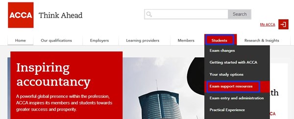 2017年ACCA考試大綱