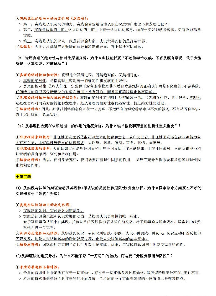 2021考研政治肖4分析題濃縮背誦筆記