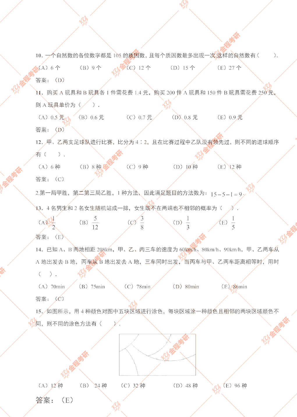 2022考研199管綜數(shù)學(xué)真題及答案解析(完整版)
