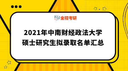 中南大學(xué)2021年碩士研究生擬錄取名單
