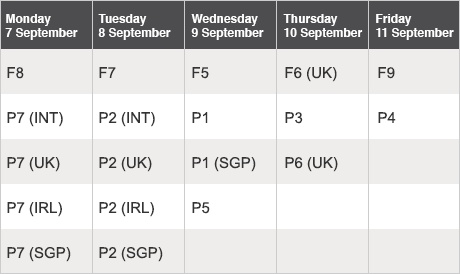 2015年9月ACCA考試