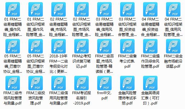FRM二級(jí)pdf資料