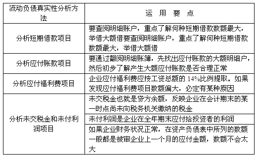 )對(duì)流動(dòng)負(fù)債進(jìn)行分析
