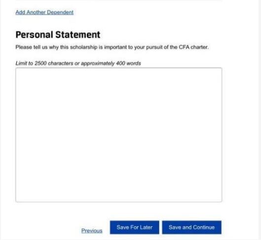 CFA獎(jiǎng)學(xué)金