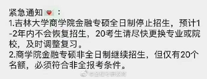 吉林大學金融專碩