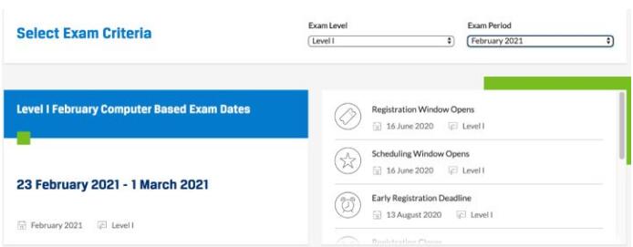 2021年CFA報名時間