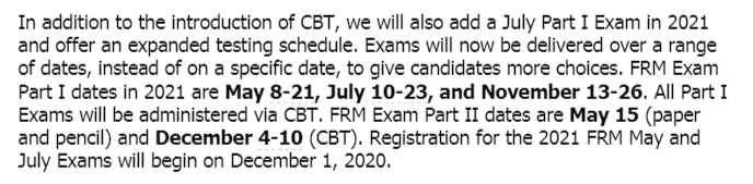 2021年FRM考試