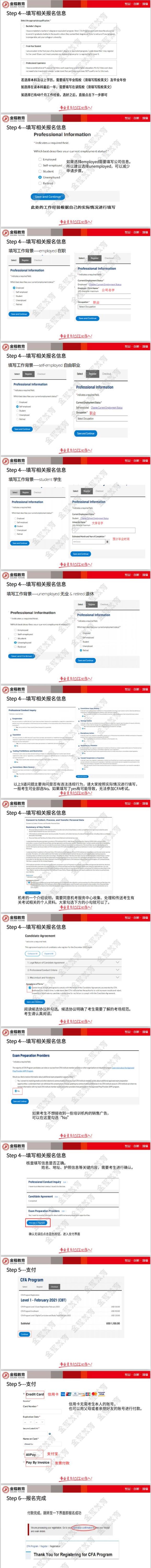 2021年CFA報名流程