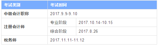 3大證書考試時(shí)間