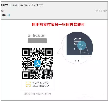 支付寶付款進入下圖