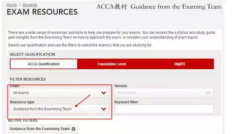 Guidance from the Examing Team