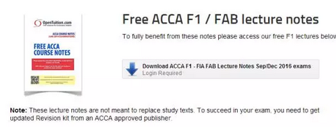 ACCA F1 Notes