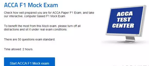 ACCA F1 Mock Exams