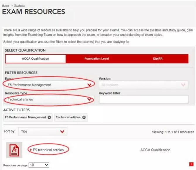 resource type中選擇Technical articles