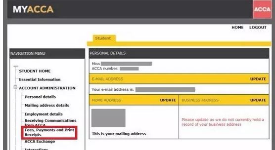 會(huì)員、準(zhǔn)會(huì)員在左邊菜單選擇Account/Payments/Benevolent