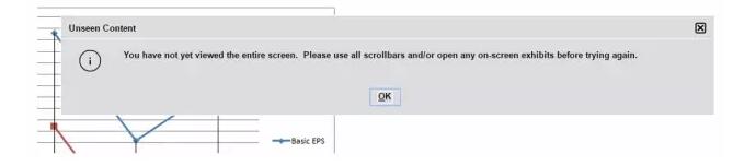 在真實的考試中是否會彈出窗口提示你沒有查看整個的屏幕等？
