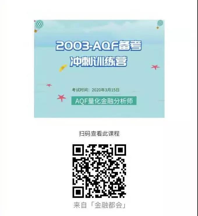 3月AQF備考沖刺訓練營