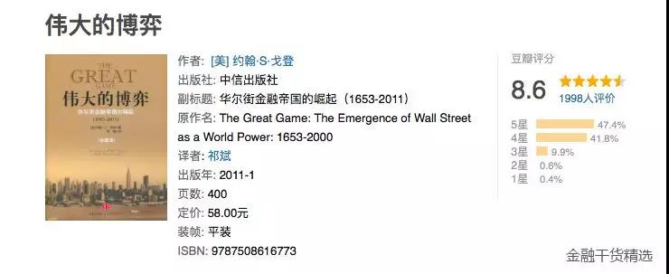 金融書籍偉大的博弈