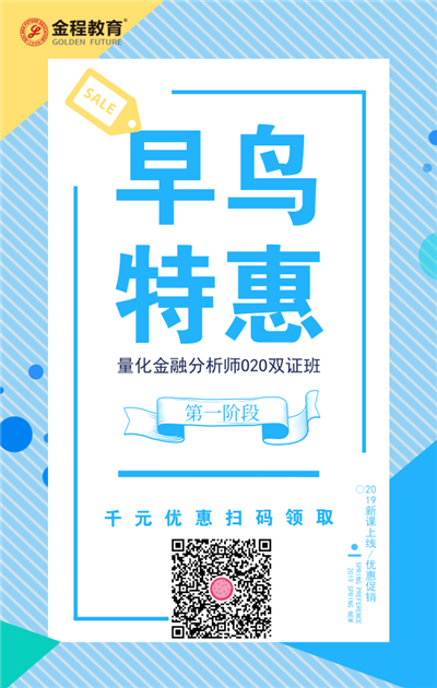 量化金融分析師O2O雙證班早鳥特惠