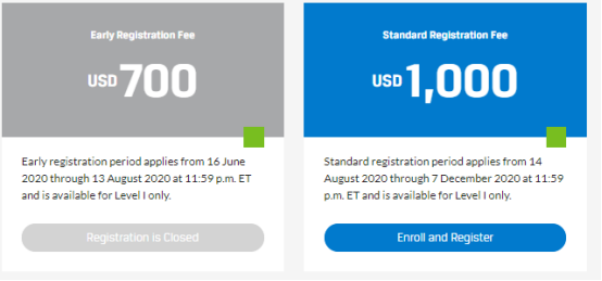 2021年CFA一級(jí)考試報(bào)名時(shí)間是什么時(shí)候