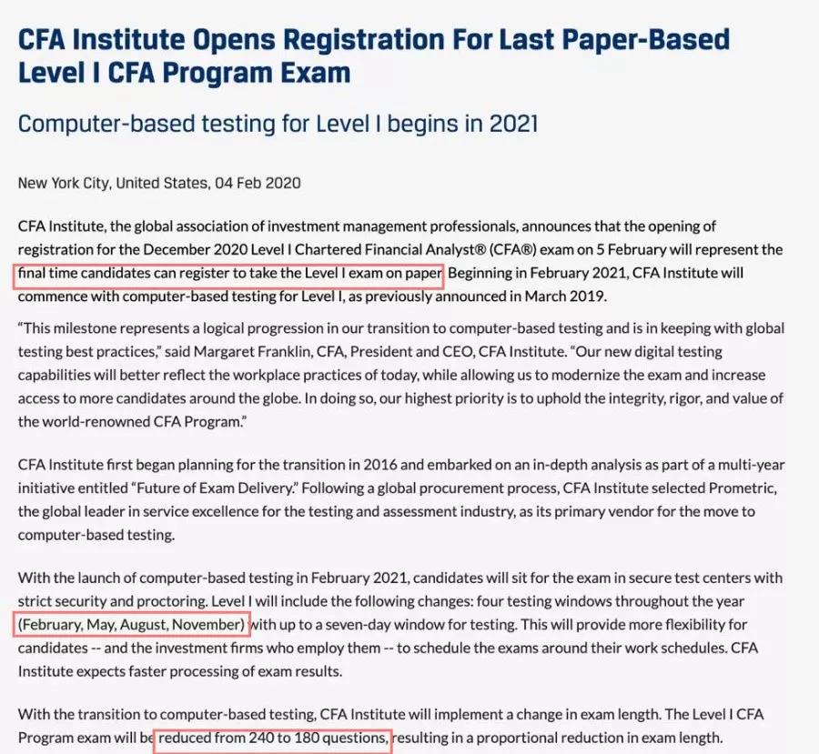 通過CFA三個級別的考試需要多長時間