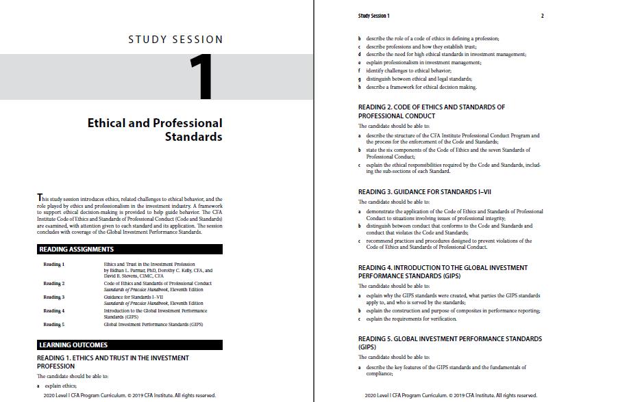 CFA考綱變化對比