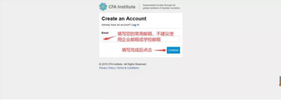 2021年CFA初次注冊帳號需要怎么做