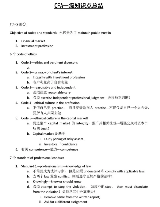 cfa一級權(quán)益