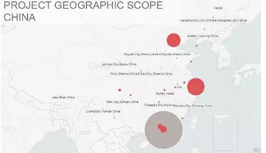 中國金融人才在中國的地理分布