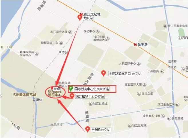 杭州cfa考場地圖