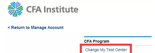 點(diǎn)擊進(jìn)入Change my test center 