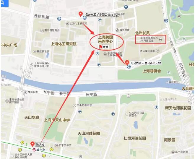 上海cfa考場地圖2