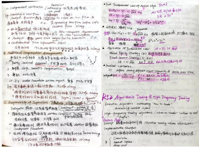 cfa考試復(fù)習(xí)筆記