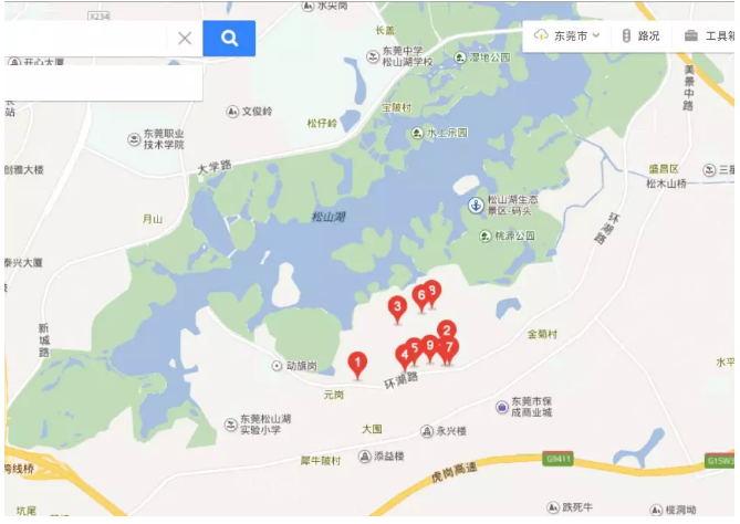 東莞松山湖附近