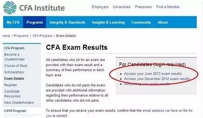 點(diǎn)擊右部Accessyour June 2016 exam results 標(biāo)簽