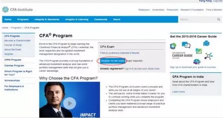 選擇Register for the exam ，進入下一步進行信息填寫
