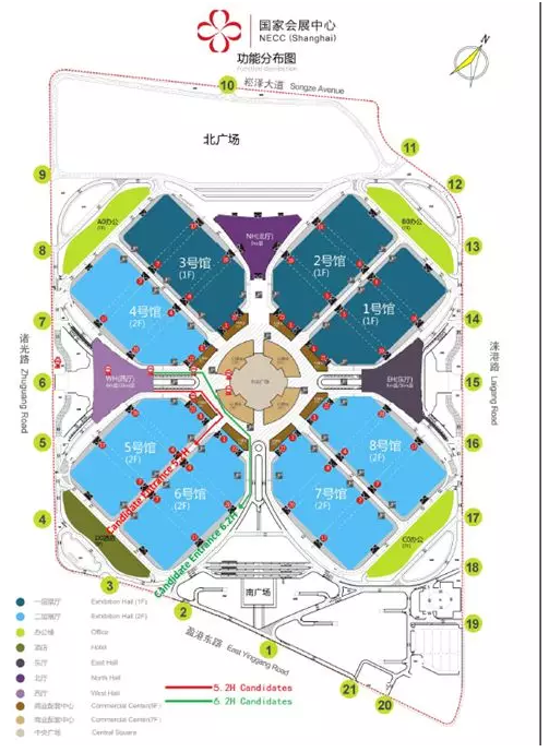 国家会展中心平面图图片