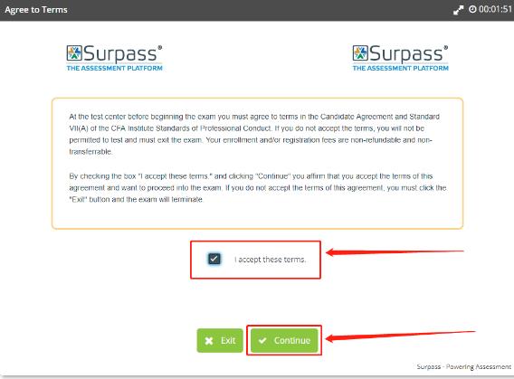 cfa機考操作流程