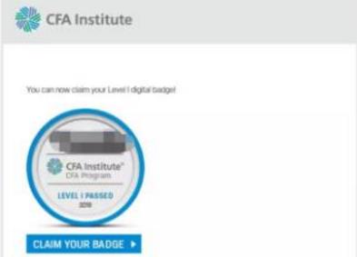 CFA考試徽章